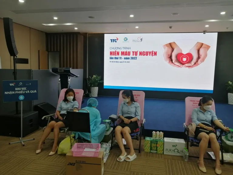 Tổng Công ty Bất động sản Công nghiệp Thành Thành Công đã phối hợp với Công ty Cổ phần Đầu tư (TTCI) tổ chức chương trình Hiến máu tự nguyện “Niềm vui từ lòng nhân ái” lần thứ 11 – năm 2022. - Công Ty CP Khu Công Nghiệp Thành Thành Công (TTC IZ)