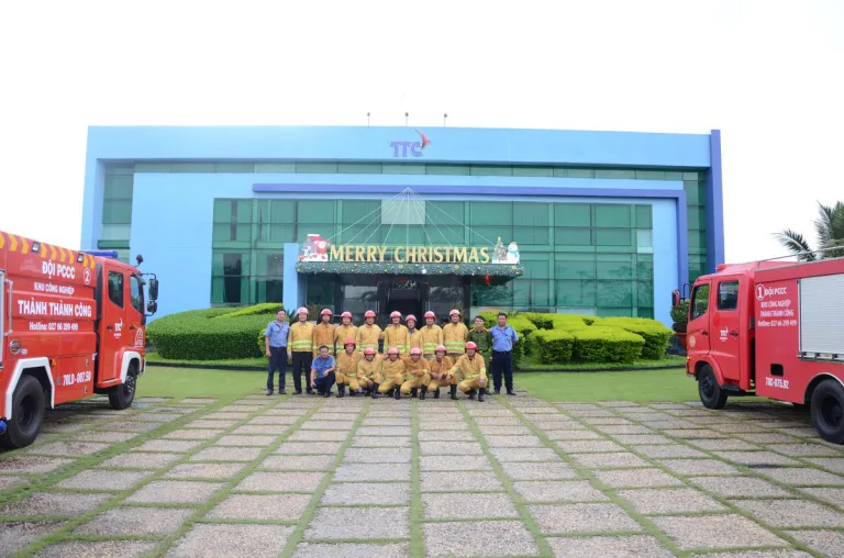 Tổ chức tuyên truyền diễn tập phòng cháy chữa cháy và cứu nạn cứu hộ tại trụ sở Tổng Công ty BĐS Công nghiệp Thành Thành Công - Công Ty CP Khu Công Nghiệp Thành Thành Công (TTC IZ)