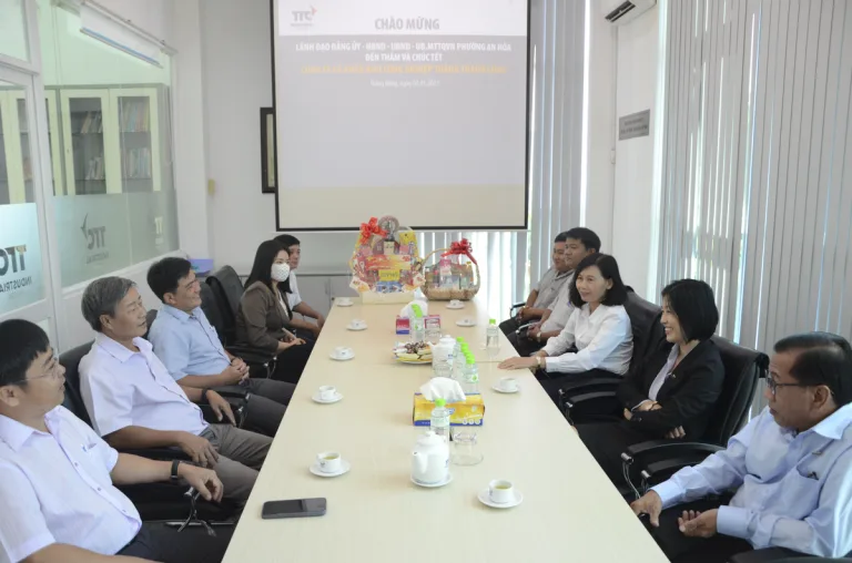 Lãnh đạo phường An Hòa đến thăm, chúc Tết TTCIZ nhân dịp đầu năm mới 2023 - Công Ty CP Khu Công Nghiệp Thành Thành Công (TTC IZ)