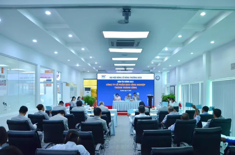 ĐẠI HỘI ĐỒNG CỔ ĐÔNG THƯỜNG NIÊN NĂM TÀI CHÍNH 2023 - Công Ty CP Khu Công Nghiệp Thành Thành Công (TTC IZ)