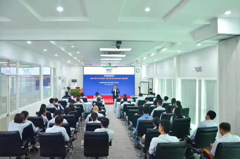 TỔNG CÔNG TY BẤT ĐỘNG SẢN CÔNG NGHIỆP THÀNH THÀNH CÔNG (TTC IR) TỔ CHỨC WORKSHOP “QUẢN TRỊ RỦI RO” - Công Ty CP Khu Công Nghiệp Thành Thành Công (TTC IZ)