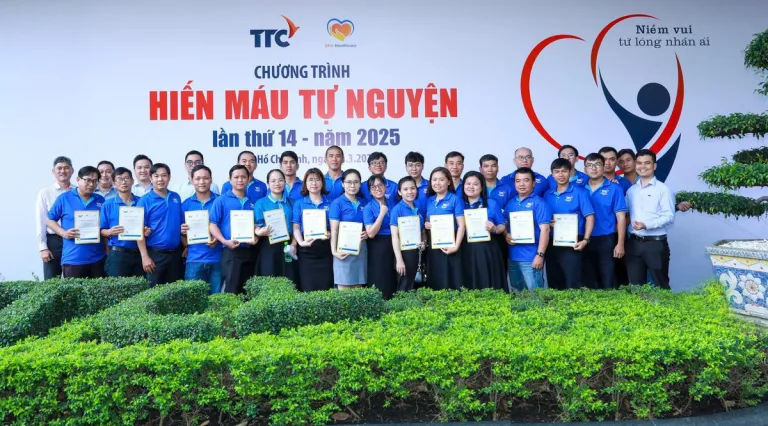 TTC IZ hòa chung nhịp đập tại chương trình hiến máu tình nguyện "Niềm vui từ lòng nhân ái" - Công Ty CP Khu Công Nghiệp Thành Thành Công (TTC IZ)
