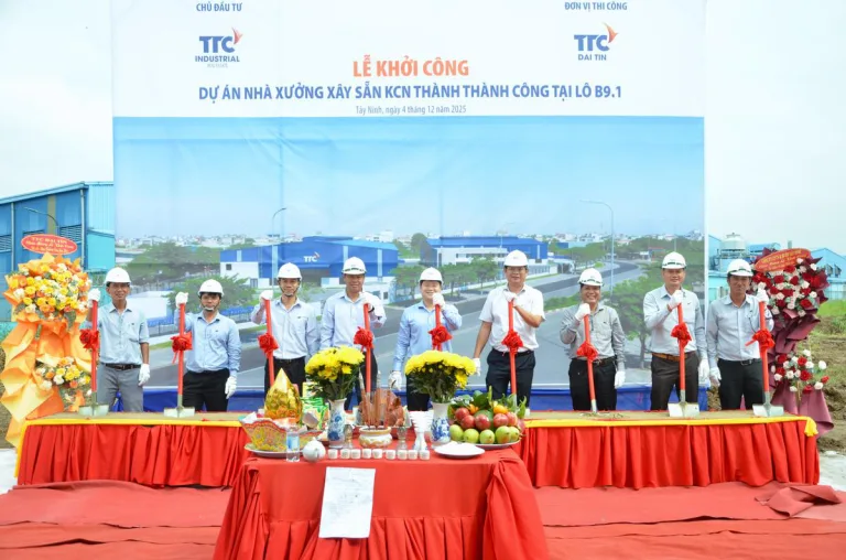 TTC IZ khởi công dự án Nhà xưởng xây sẵn: Mở rộng nguồn cung nhà xưởng chuẩn “xanh” cho nhà đầu tư - Công Ty CP Khu Công Nghiệp Thành Thành Công (TTC IZ)