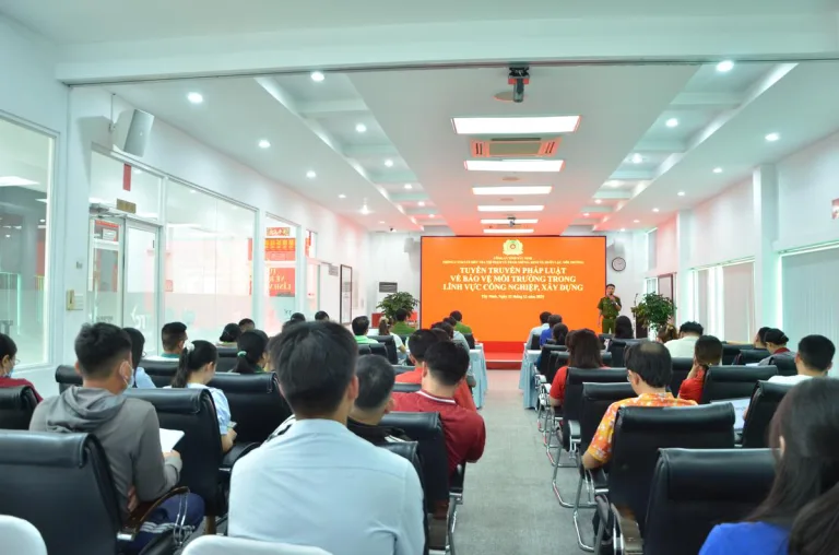 TTC IZ tổ chức tuyên truyền pháp luật về bảo vệ môi trường trong lĩnh vực công nghiệp và xây dựng - Công Ty CP Khu Công Nghiệp Thành Thành Công (TTC IZ)