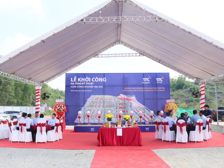 Lễ khởi công Hạ tầng kỹ thuật CCN Đạ Oai, CCN sinh thái – thông minh đầu tiên của xã Đạ Huoai, tỉnh Lâm Đồng - Công Ty CP Khu Công Nghiệp Thành Thành Công (TTC IZ)