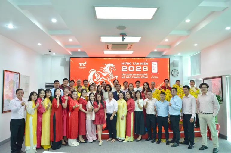Mừng Tân niên 2026: Mã lực khai xuân - Vạn lộ hanh thông - Công Ty CP Khu Công Nghiệp Thành Thành Công (TTC IZ)